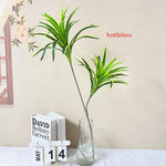 plantes artificielles vertes feuilles fines décoration intérieure moderne branchies striées minimalistes