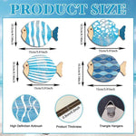 décoration murale marine poissons coquillages étoiles mer nautique rustique moderne