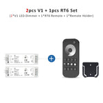dimmer led kit zones télécommande sans fil remote controleur bande led push switch alimentation