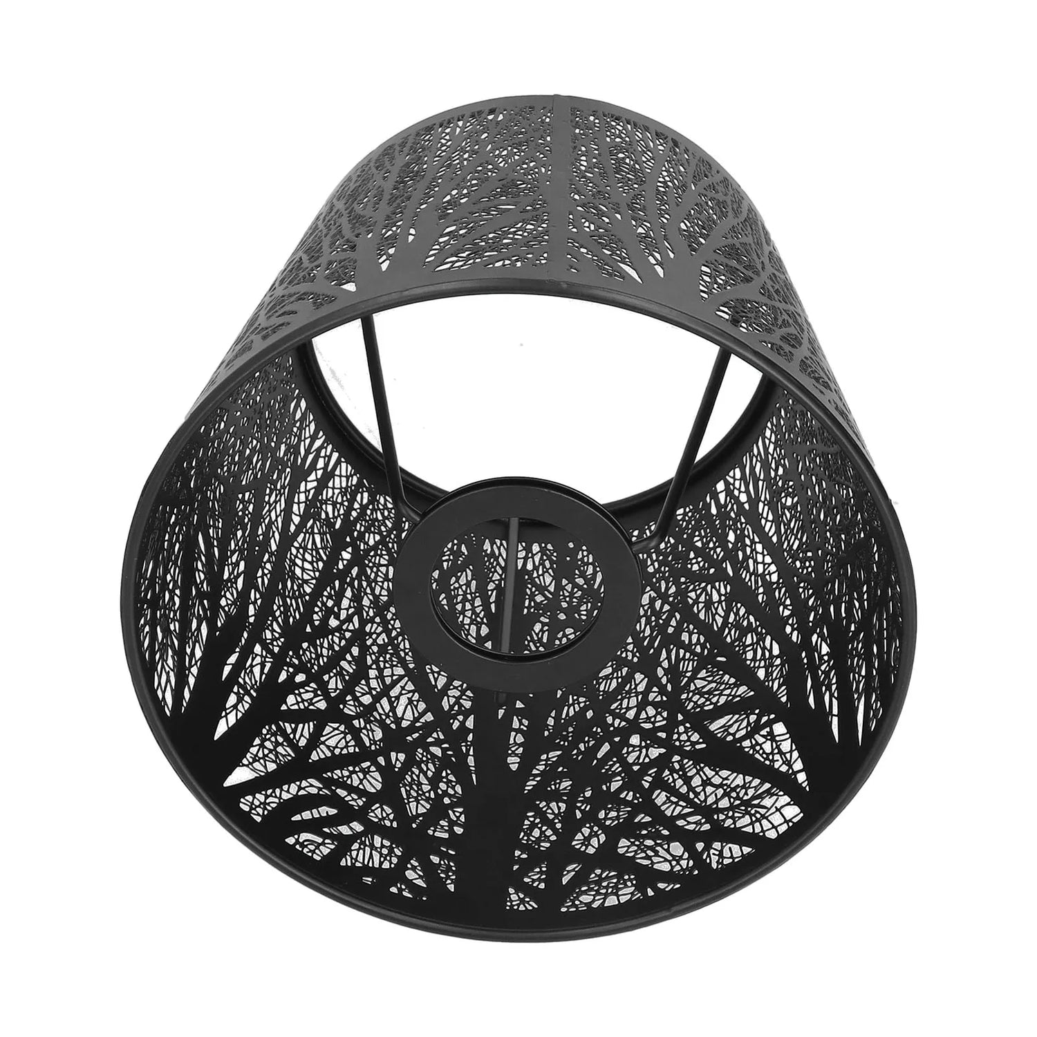 Abat-jour arbre blanc projetant ombre murale