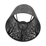 abat jour moderne fer forgé motif végétal noir blanc élégant opacité chambre table lampe