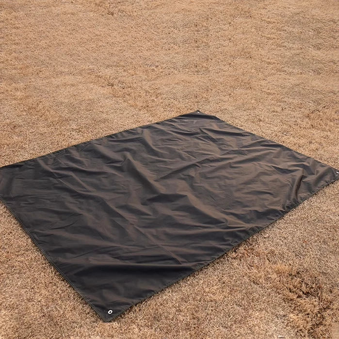 tapis sol oxford camouflage feuilles branches vert olive marron clair noir pratique résistant camping