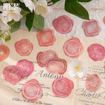 timbres sel multicolores motifs floraux géométriques vintage romantique adhésifs étiquettes paquets