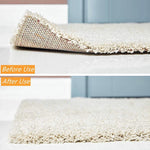 attaches tapis antidérapantes réutilisables adhésives noires blanches motifs floraux utilitairesintérieur