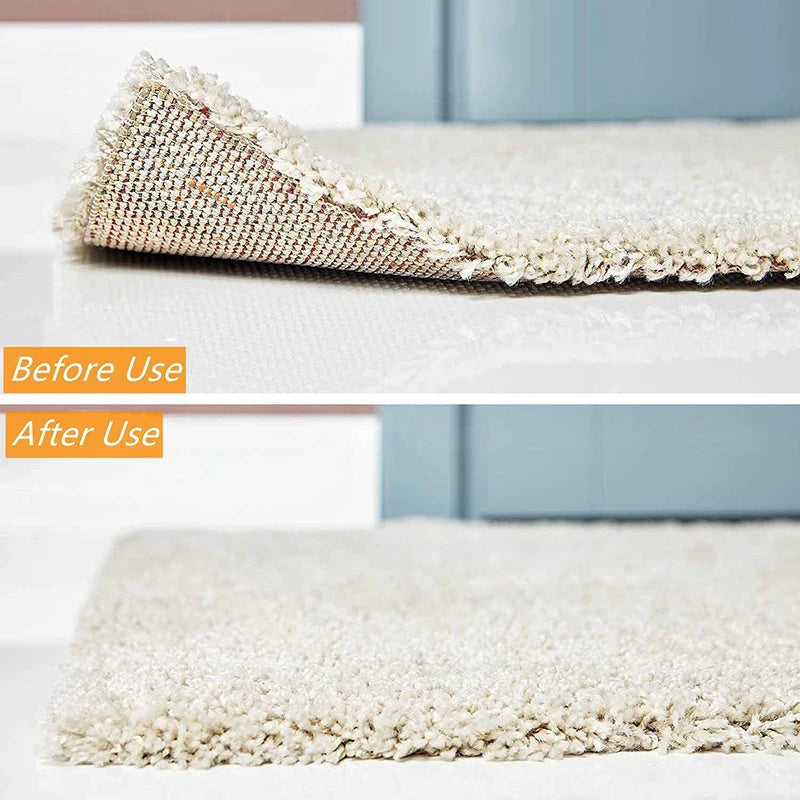 attaches tapis antidérapantes réutilisables adhésives noires blanches motifs floraux utilitairesintérieur