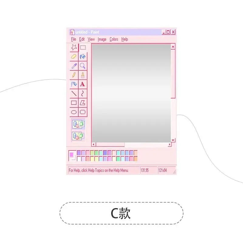 miroir decoratif retro cadre paint icone graphique opalescent stickers chambre coucher