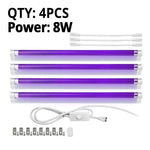 lampe uv led 8w blanc noir moderne interrupteur controle insectes fluorescence