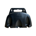 support mural tuyau d'arrosage orange noir bleu robuste anti corrosion fixations