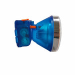 lampe torche bleue orange moderne rechargeable led transparente chargeur usb