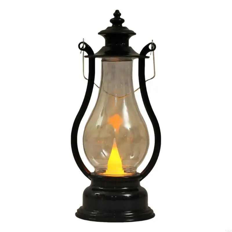 lanterne décorative rouge doré transparente effet vieilli vintage camping mariage