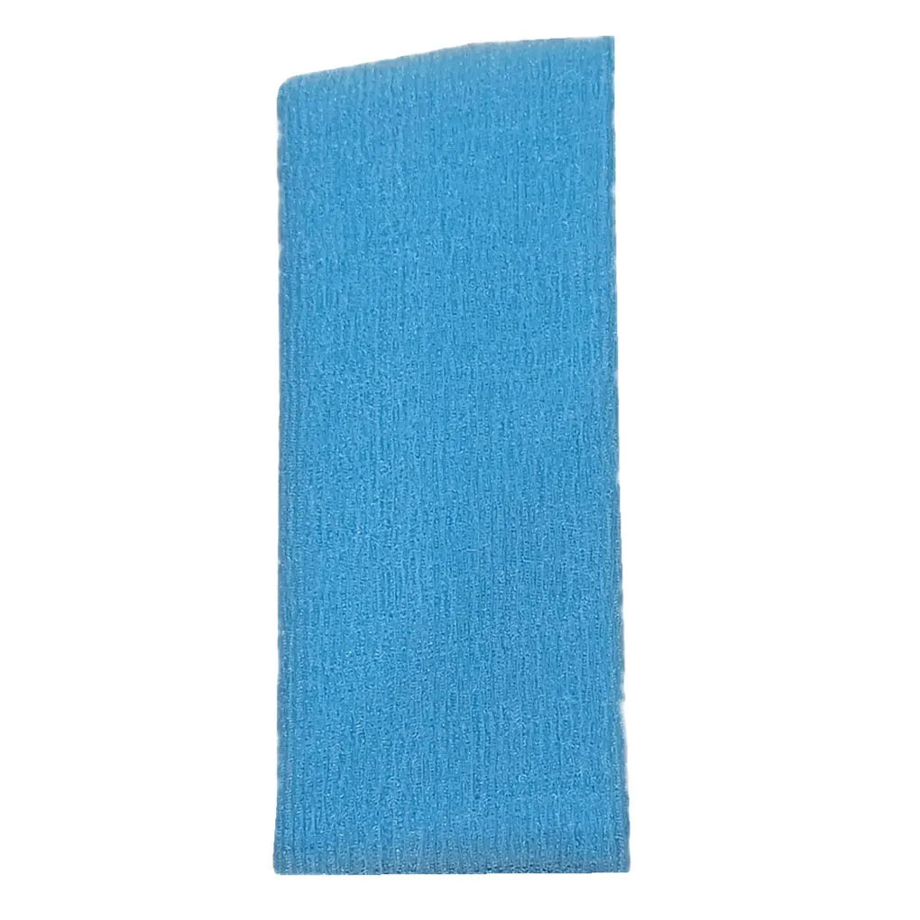 gants massage peau exfoliation tissu texture moderne bleu rose vibrant absorption rapide