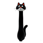 vases forme chat résine noire verte blanche jaune tigré moderne motifs chat