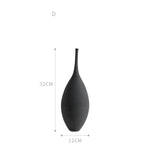 vase decoratif porcelaine moderne minimaliste couleur beige marron brun rouille blanc noir gris