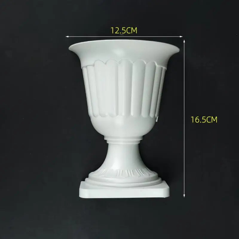 vase mural porcelaine blanc semi circulaire classique arrangement floral