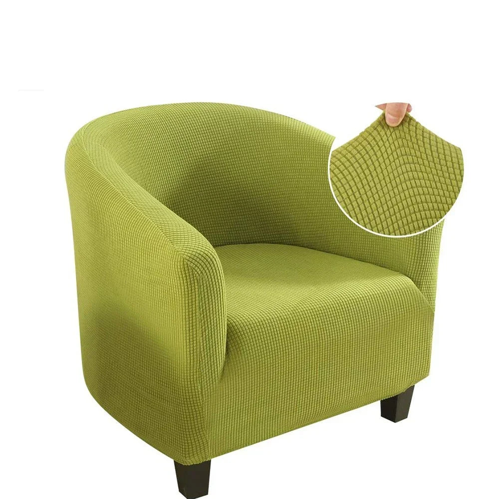 housse fauteuil moderne carreaux gris blanc élastique décorative salon salon maison intérieur
