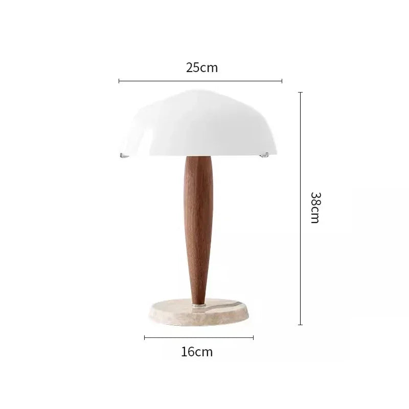 lampe table moderne verre blanc base marbre éclairage led blanc nordique intérieur chambre coucher