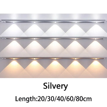 lampe led rechargeable blanc noir moderne interrupteur mouvement clips 3modes luminosité adjustable chambre armoire