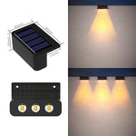 lumière solaire led noire ip65 adhésive murale led panneau solaire interrupteur tactile contemporaineextérieur