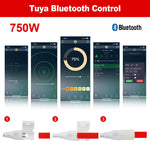 contrôleur led bluetooth wifi 750w 23touches télécommande ir moderne blanc