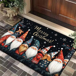 tapis sol bébé moderne noël lutins flocons motifs absorbants résistants