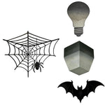 décoration murale cadre sculpture cube toile araignée chauve souris ampoule cage géométrique moderne minimaliste