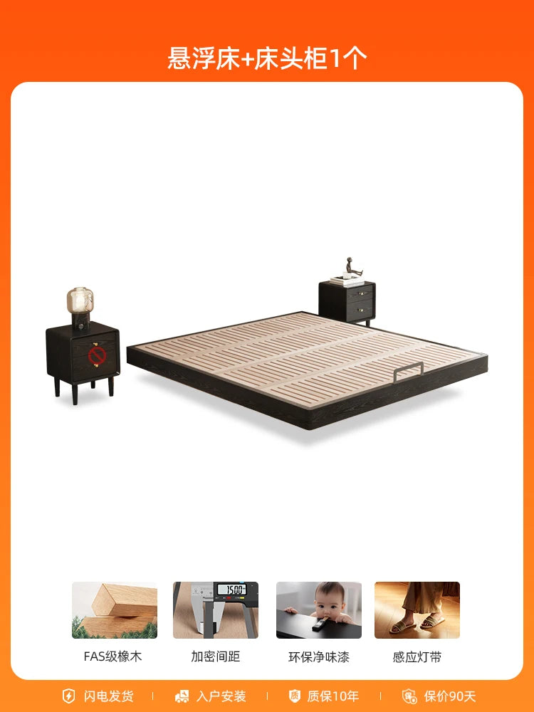 lit moderne bois noir tissu cuir véritable 180x200cm tête lit matelas