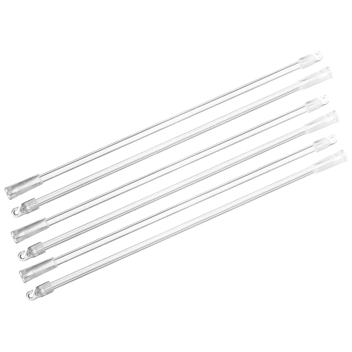 tiges rideau transparentes sans motif moderne stores verticaux accessoires rideaux longues baguettes inclinables