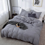 Housse de couette 220x240 unie grise