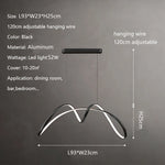 lampe suspendue moderne minimaliste noir blanche texturée transparente étude chambre hall