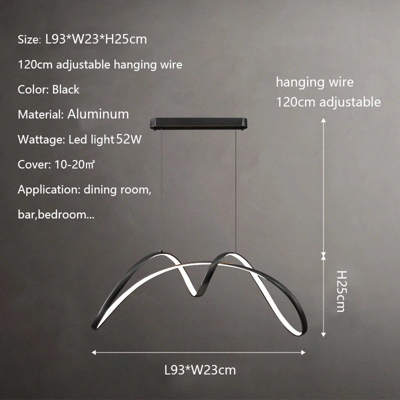 lampe suspendue moderne minimaliste noir blanche texturée transparente étude chambre hall