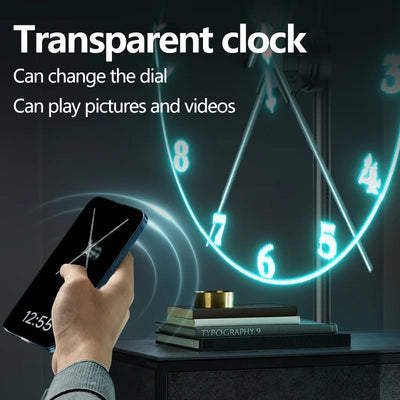 Horloge murale LED 3D cyberpunk design moderne