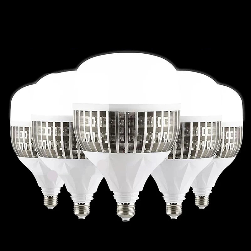ampoule led e27 haute luminosité 50w 100w 150w 200w 250w 300w blanc moderne grille