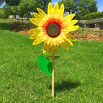 fleur artificielle jaune rouge verte bleu rayonnante moderne décoration extérieure tige bois feuille verteextérieur