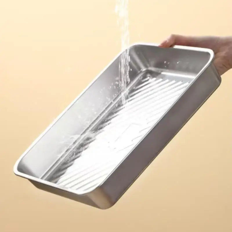 plat gâteau moderne argenté couvercle transparent contemporain plateau réfrigérateur utilitaire cuisine organisation alimentos almacenamiento