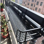 étagère plantes métal noire moderne grille perforations clips