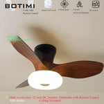 ventilateur moderne lumière led télécommande bois naturel moderne
