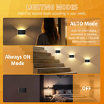 applique murale led rechargeable noir contemporaine capteur infrarouge télécommande chambre coucher étude entrée