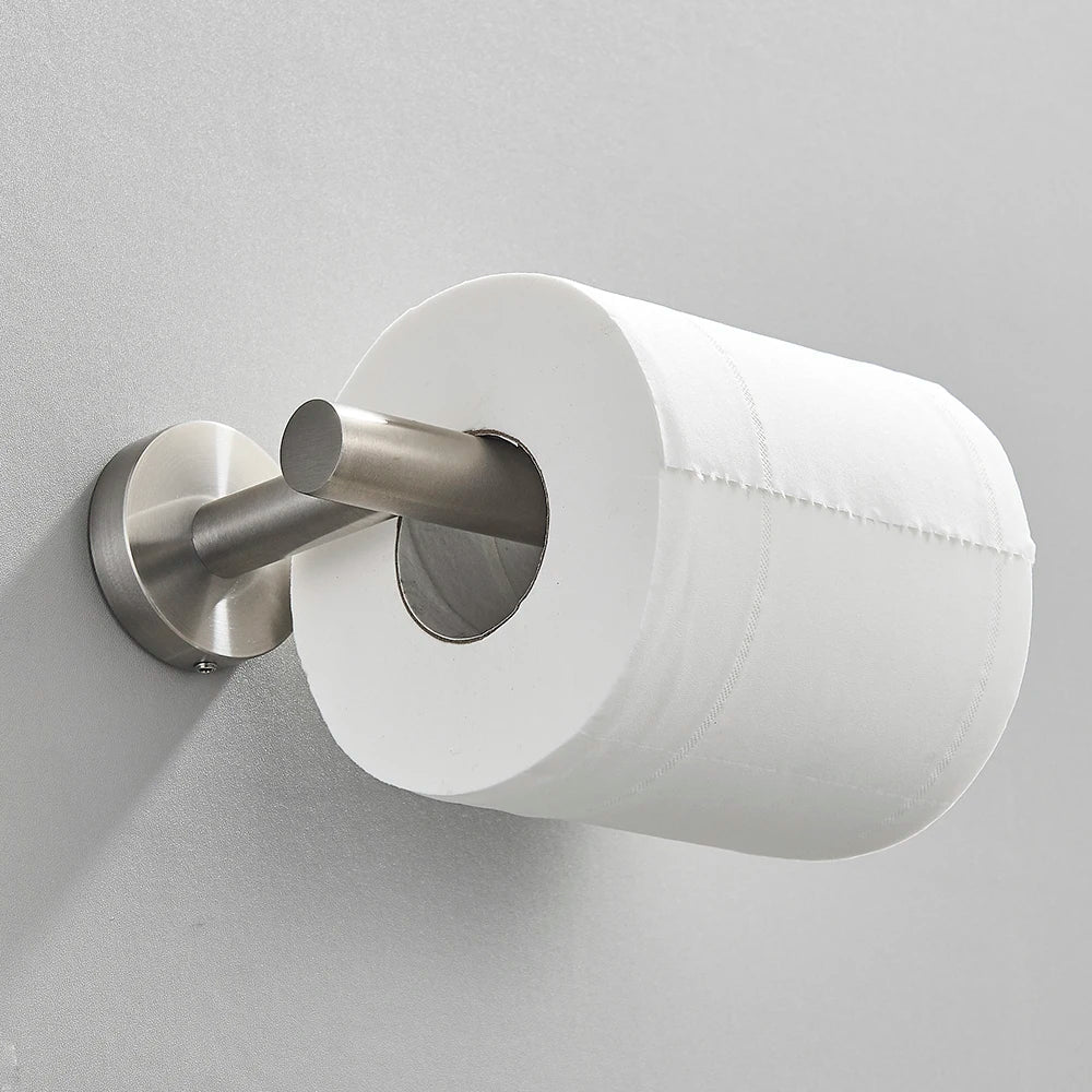 porte serviettes moderne porte papier hygiénique barre serviettes ensemble quincaillerie bain finition brossée acier