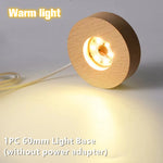 lampe led moderne bois naturel blanc texture bois câble usb commande led minimaliste
