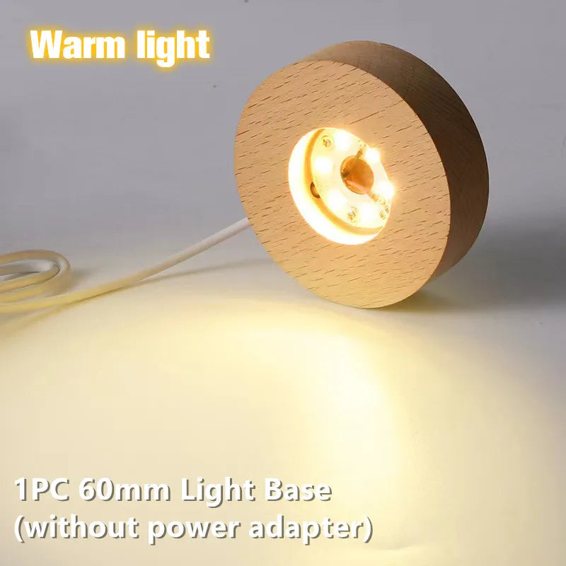 lampe led moderne bois naturel blanc texture bois câble usb commande led minimaliste