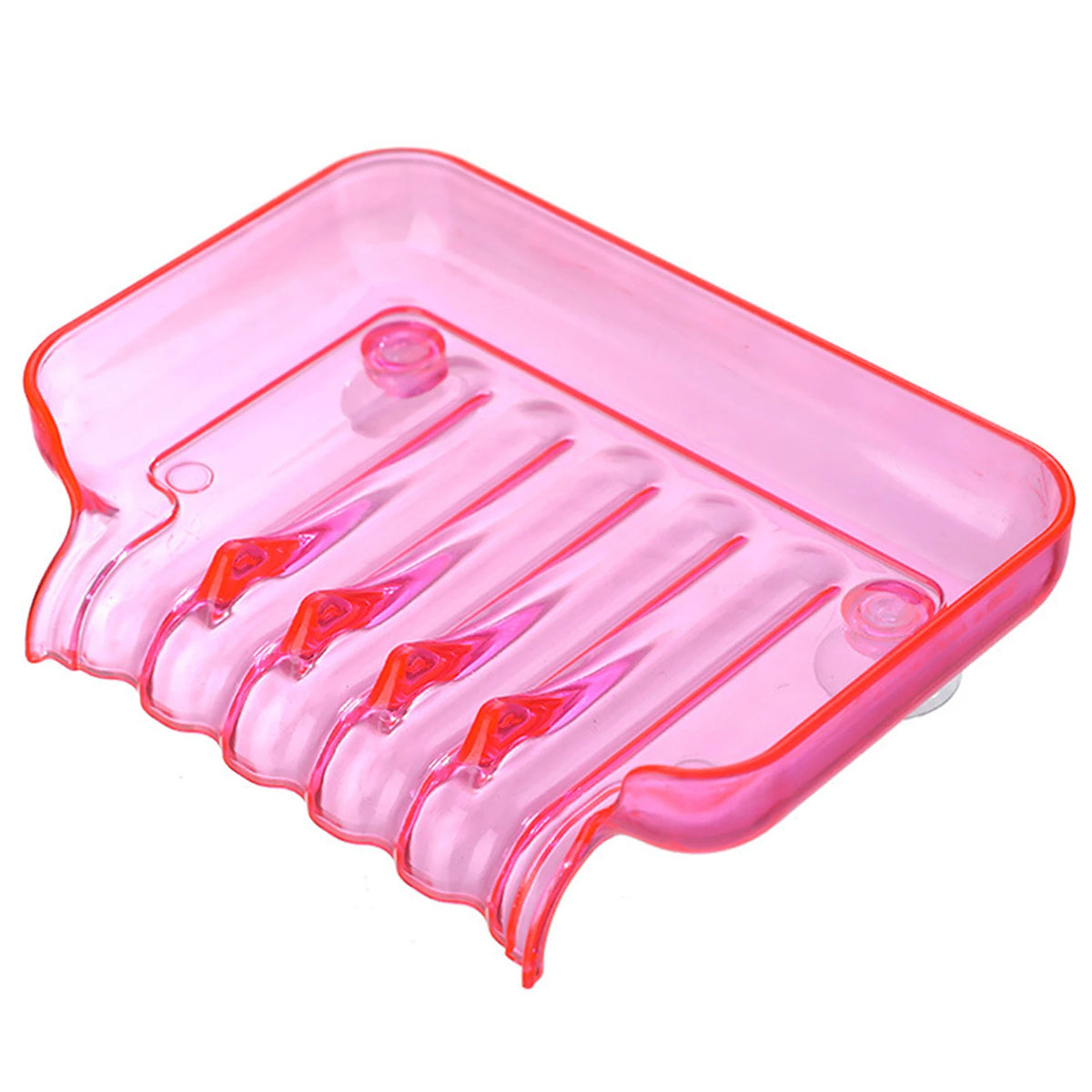 support savon violet translucent moderne salle bain drainage automatique lisse minimaliste plastique