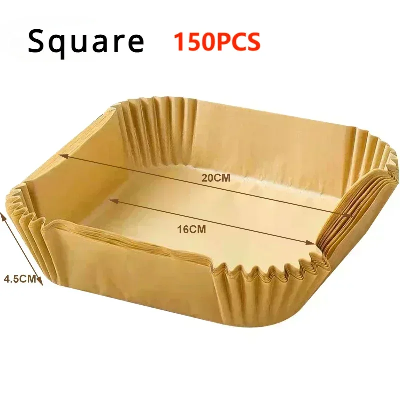papier cuisine antiadhésif tapis friteuse air moderne rectangle rond 100pcs 150pcs 200pcs respectueux environnement