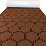 tapis sol mousse eva hexagon noir vert moderne antidérapant adhésif camping surf
