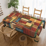 nappe patchwork géométrique multicolore moderne rustique table manger polyester rectangle festive