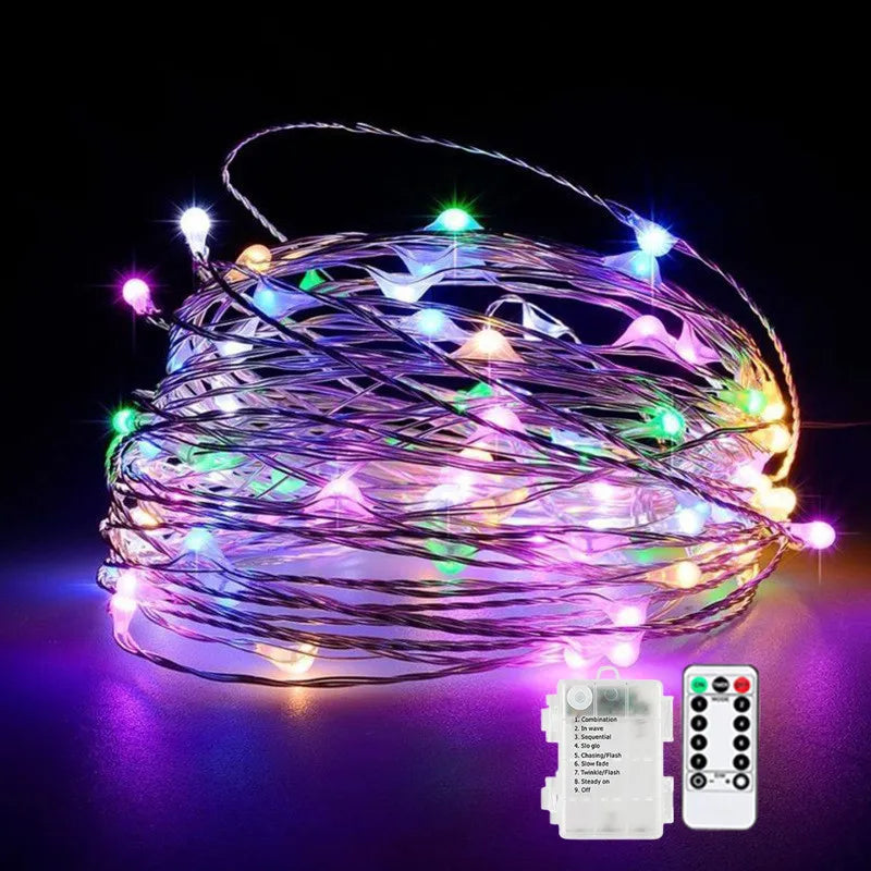guirlande lumineuse led blanc chaud telecommande decoration noel mariage interieur