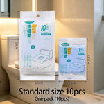 couvre siège toilette jetable blanc plissé pratique 10 pièces 46cm 48cm 37cm 39cm pack