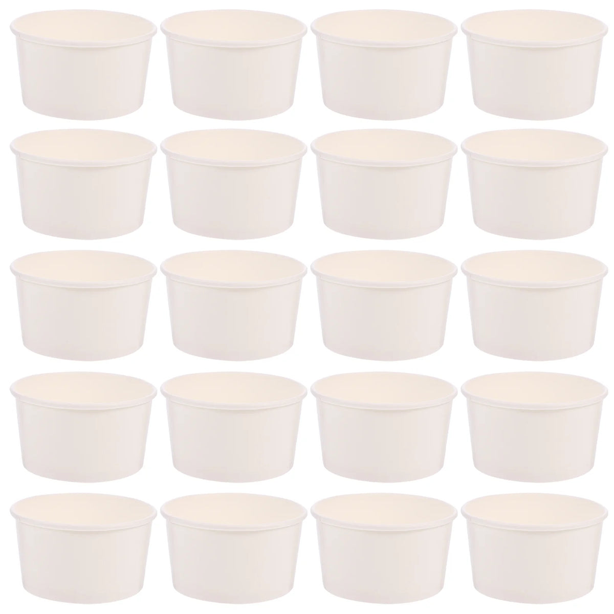 gobelets papier dessert jetables pots ice cream yaourt gâteau mousse pudding petits blancs festifs