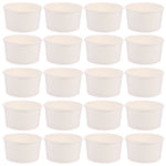 gobelets papier dessert jetables pots ice cream yaourt gâteau mousse pudding petits blancs festifs