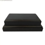 base showcase bois noir classique support décoration plante rangement ornements crafts display stand matériau