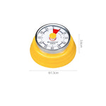 compteur temps mécanique retro couleur rouge vert jaune beige aimant horloge cuisine minuteuse analogique